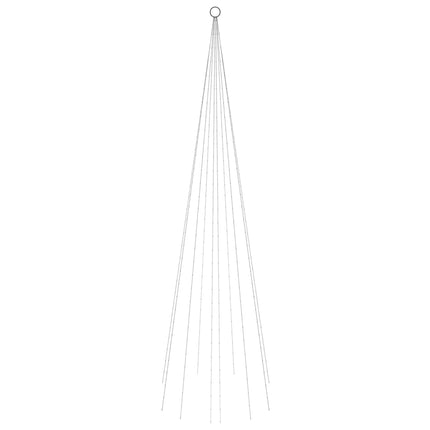 Sapin de Noël sur mât de drapeau 310 LED Bleues 300 cm