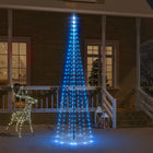 Sapin de Noël sur mât de drapeau 310 LED Bleues 300 cm