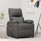 Fauteuil inclinable Gris foncé Tissu