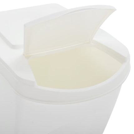 Poubelles à ordures empilables 4 pcs Blanc 100 L Polypropylène