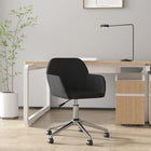 Chaise pivotante de bureau Noir Tissu