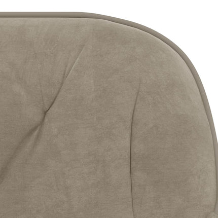 Chaise pivotante de bureau Gris clair Velours