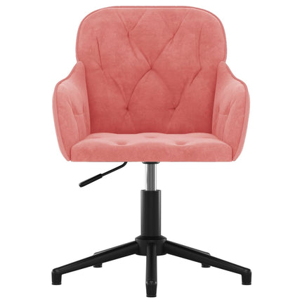 Chaise pivotante de bureau Rose Velours