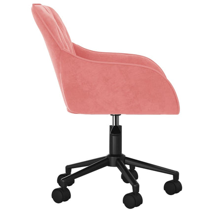 Chaise pivotante de bureau Rose Velours