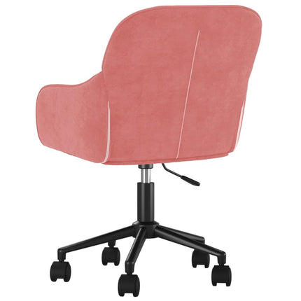 Chaise pivotante de bureau Rose Velours
