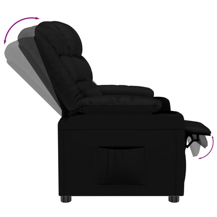 Fauteuil inclinable Noir Similicuir
