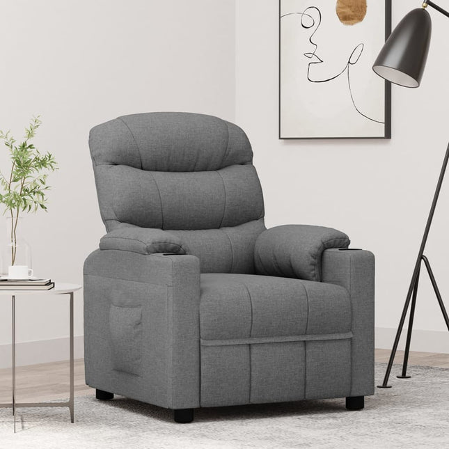 Fauteuil inclinable Gris clair Tissu