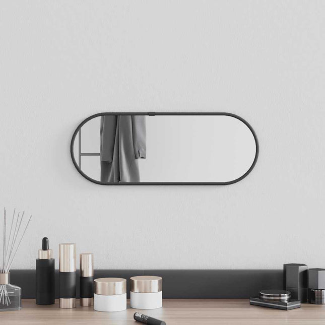 Miroir mural Noir 40x15 cm Ovale