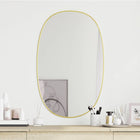 Miroir mural Doré 80x50 cm