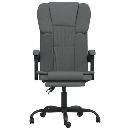 Fauteuil inclinable de bureau Gris foncé Tissu