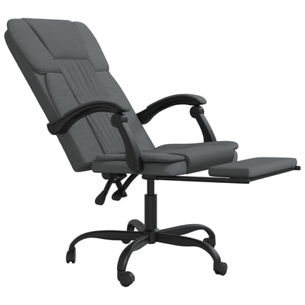 Fauteuil inclinable de bureau Gris foncé Tissu