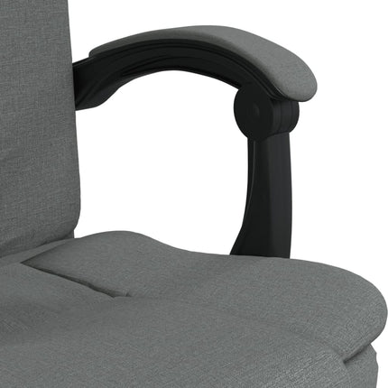 Fauteuil inclinable de bureau Gris foncé Tissu