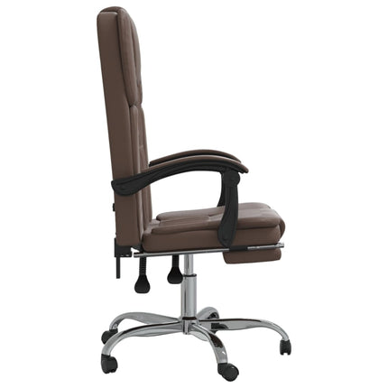 Fauteuil inclinable de bureau Marron Similicuir