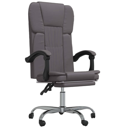 Fauteuil inclinable de bureau Gris Similicuir