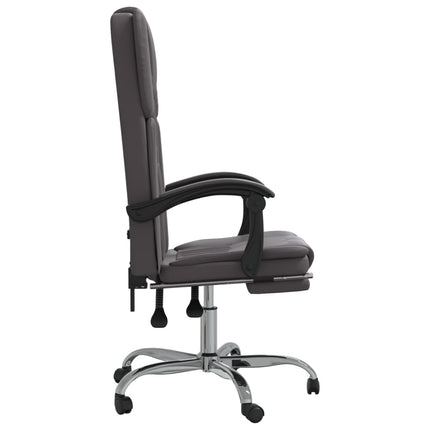 Fauteuil inclinable de bureau Gris Similicuir
