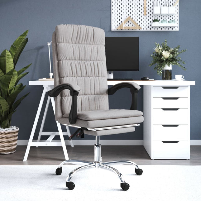 Fauteuil inclinable de bureau Taupe Tissu