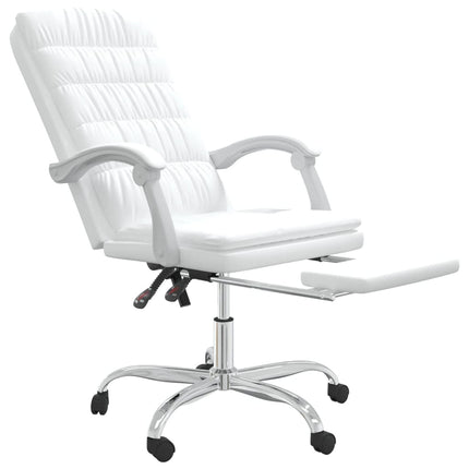 Fauteuil inclinable de bureau Blanc Similicuir