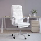 Fauteuil inclinable de bureau Blanc Similicuir