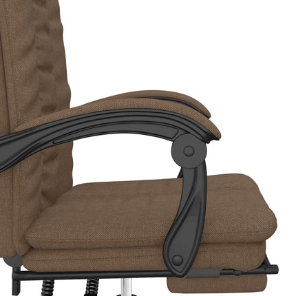 Fauteuil inclinable de bureau Marron Tissu