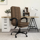 Fauteuil inclinable de bureau Marron Tissu