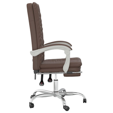 Fauteuil inclinable de bureau Marron Similicuir