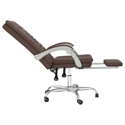 Fauteuil inclinable de bureau Marron Similicuir
