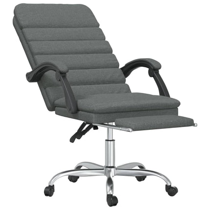 Fauteuil de massage inclinable de bureau Gris foncé Tissu
