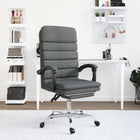 Fauteuil de massage inclinable de bureau Gris foncé Tissu