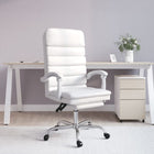 Fauteuil de massage inclinable de bureau Blanc Similicuir