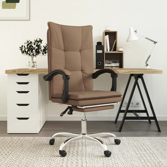 Fauteuil inclinable de bureau Marron Tissu