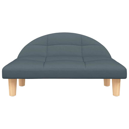 Lit pour chien gris foncé 70x52x30 cm tissu