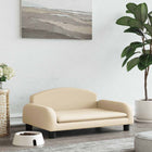 Lit pour chien crème 70x45x30 cm tissu