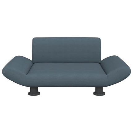 Lit pour chien gris foncé 70x45x28 cm tissu