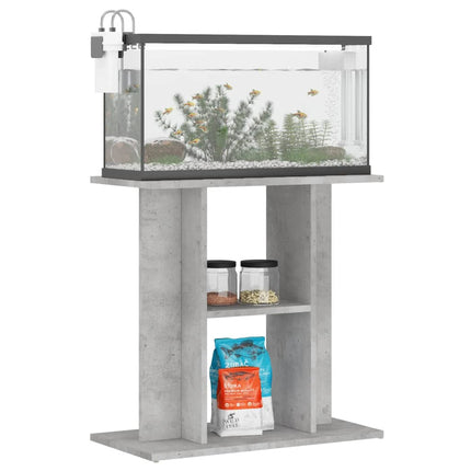 Support d'aquarium en béton gris 60 x 30 x 60 cm Bois d'ingénierie