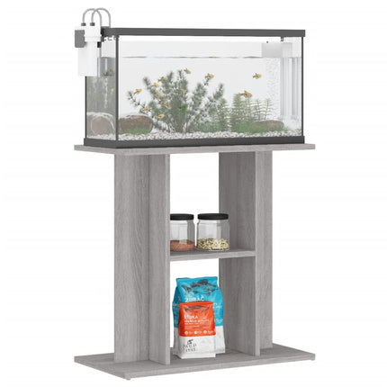 Support d'aquarium Gris Sonoma 60x30x60 cm Bois d'ingénierie