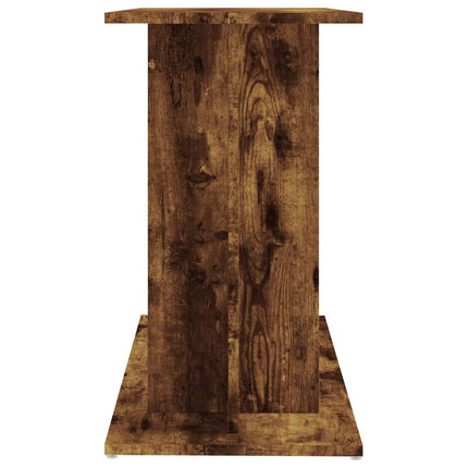 Support d'aquarium Chêne fumé 80x35x60 cm Bois d'ingénierie