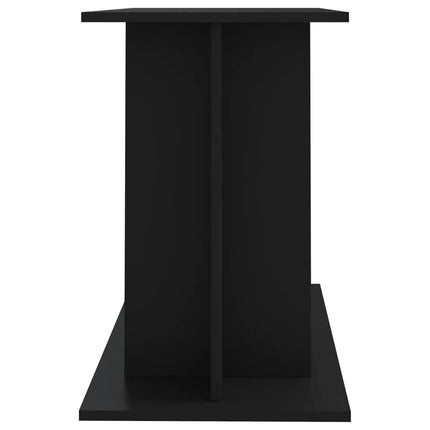 Support pour aquarium noir 100x40x60 cm bois d'ingénierie