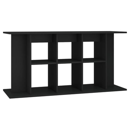 Support pour aquarium noir 120x40x60 cm bois d'ingénierie