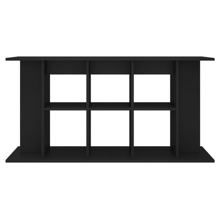 Support pour aquarium noir 120x40x60 cm bois d'ingénierie