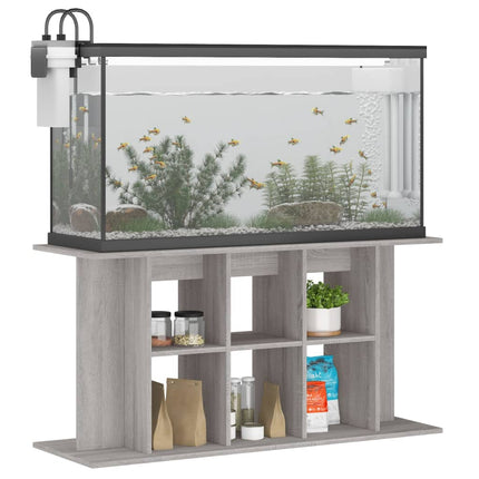 Support pour aquarium sonoma gris 120x40x60cm bois d'ingénierie