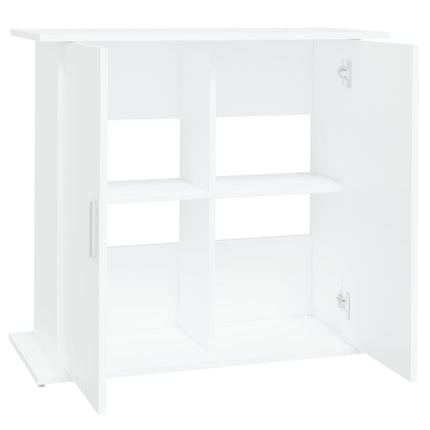 Support pour aquarium blanc 81x36x73 cm bois d'ingénierie