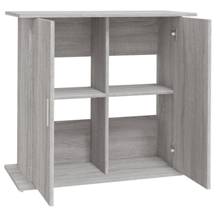 Support pour aquarium sonoma gris 81x36x73 cm bois d'ingénierie