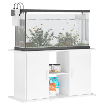 Support pour aquarium blanc 101x41x58 cm bois d'ingénierie