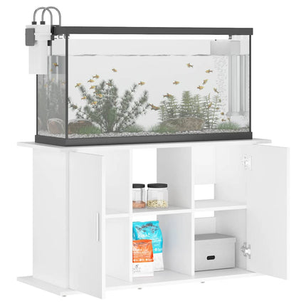 Support pour aquarium blanc 101x41x58 cm bois d'ingénierie
