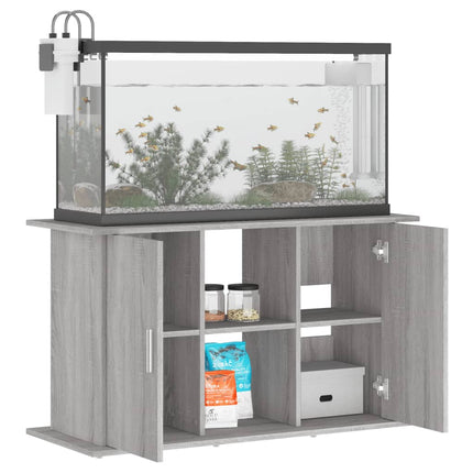 Support pour aquarium sonoma gris 101x41x58cm bois d'ingénierie