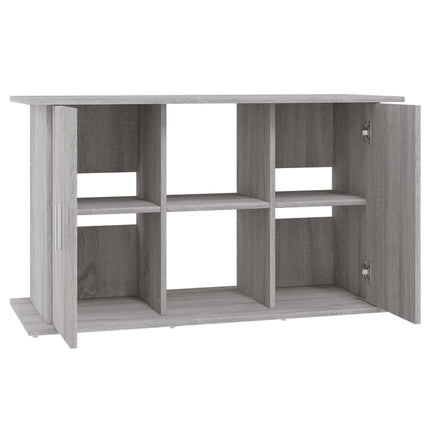 Support pour aquarium sonoma gris 101x41x58cm bois d'ingénierie
