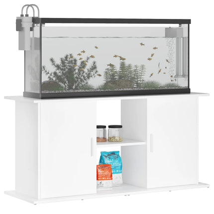 Support pour aquarium blanc 121x41x58 cm bois d'ingénierie