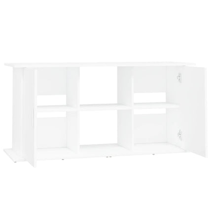 Support pour aquarium blanc 121x41x58 cm bois d'ingénierie