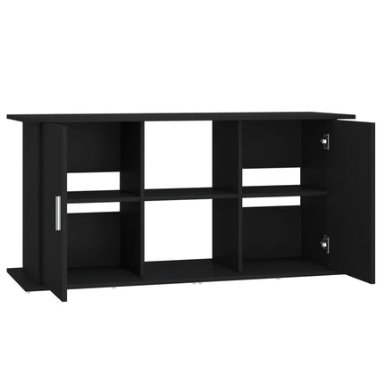 Support pour aquarium noir 121x41x58 cm bois d'ingénierie