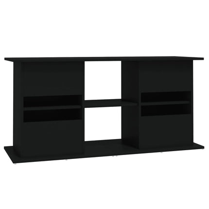 Support pour aquarium noir 121x41x58 cm bois d'ingénierie
